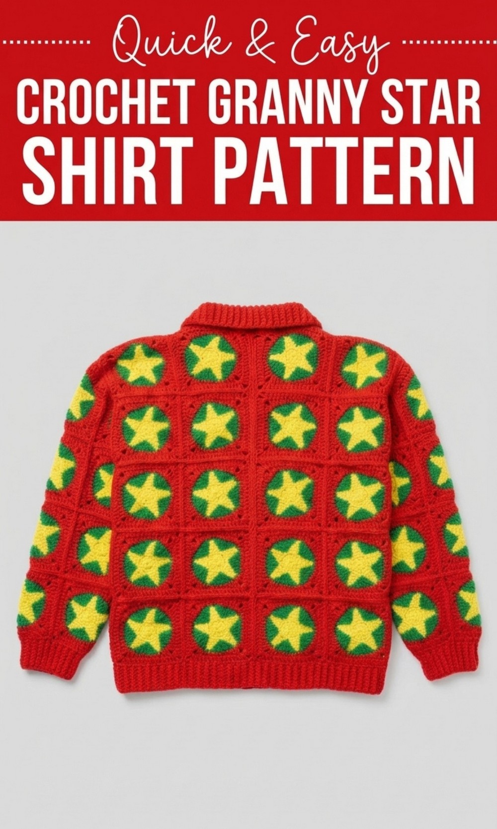 Crochet Granny Star Shirt Pattern
