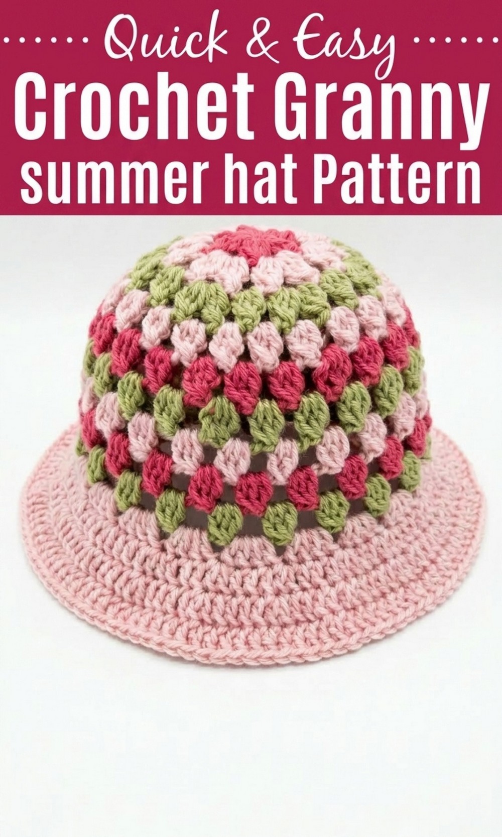 Crochet Granny Summer Hat Pattern