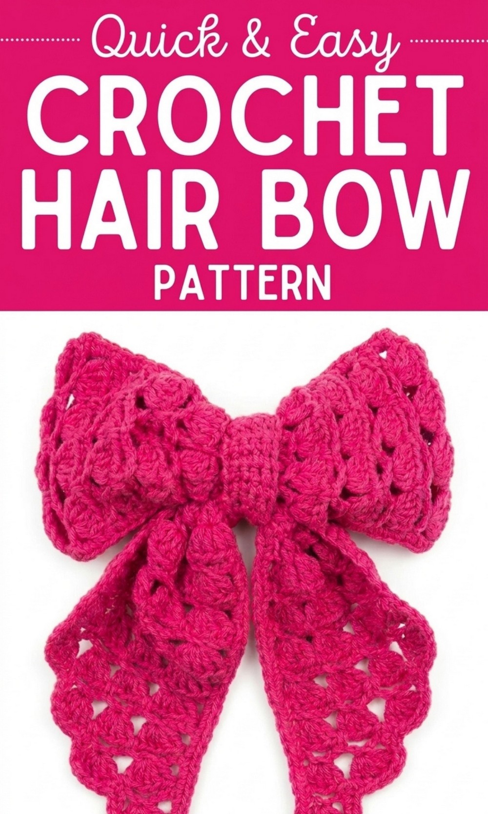 Crochet Hair Bow Pattern