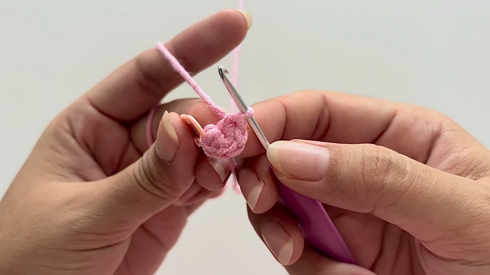 Crochet Heart Chicken Keychain Pattern