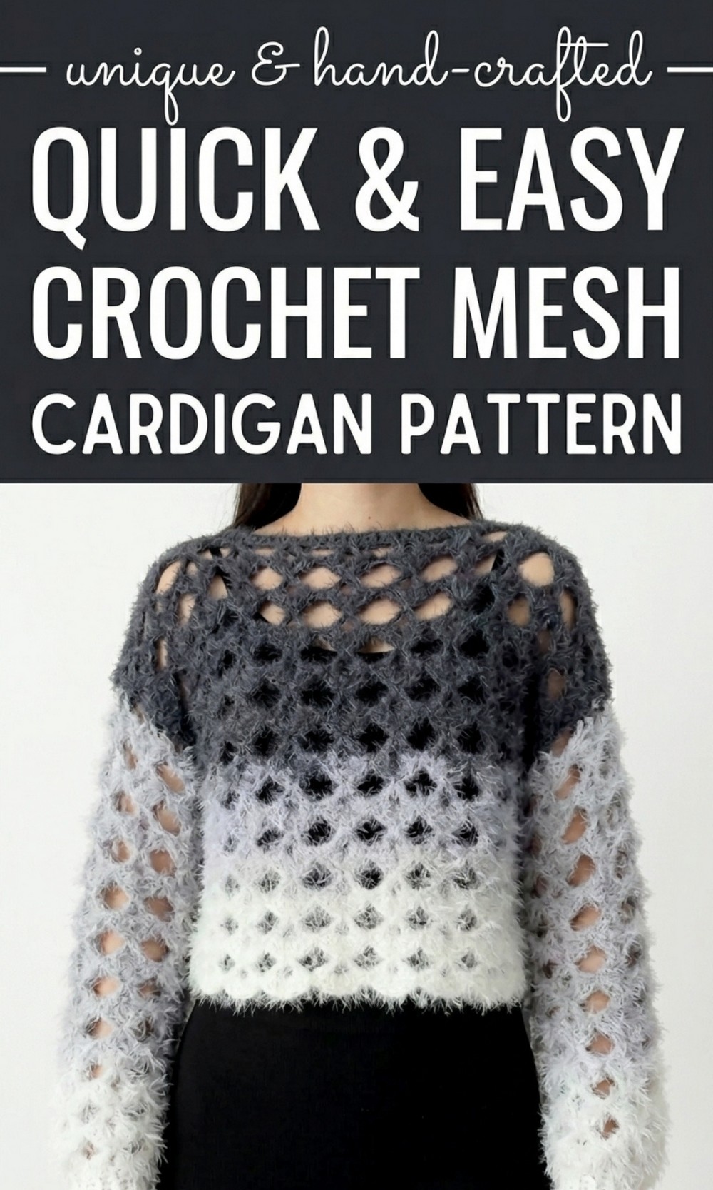 Crochet Mesh Cardigan Pattern