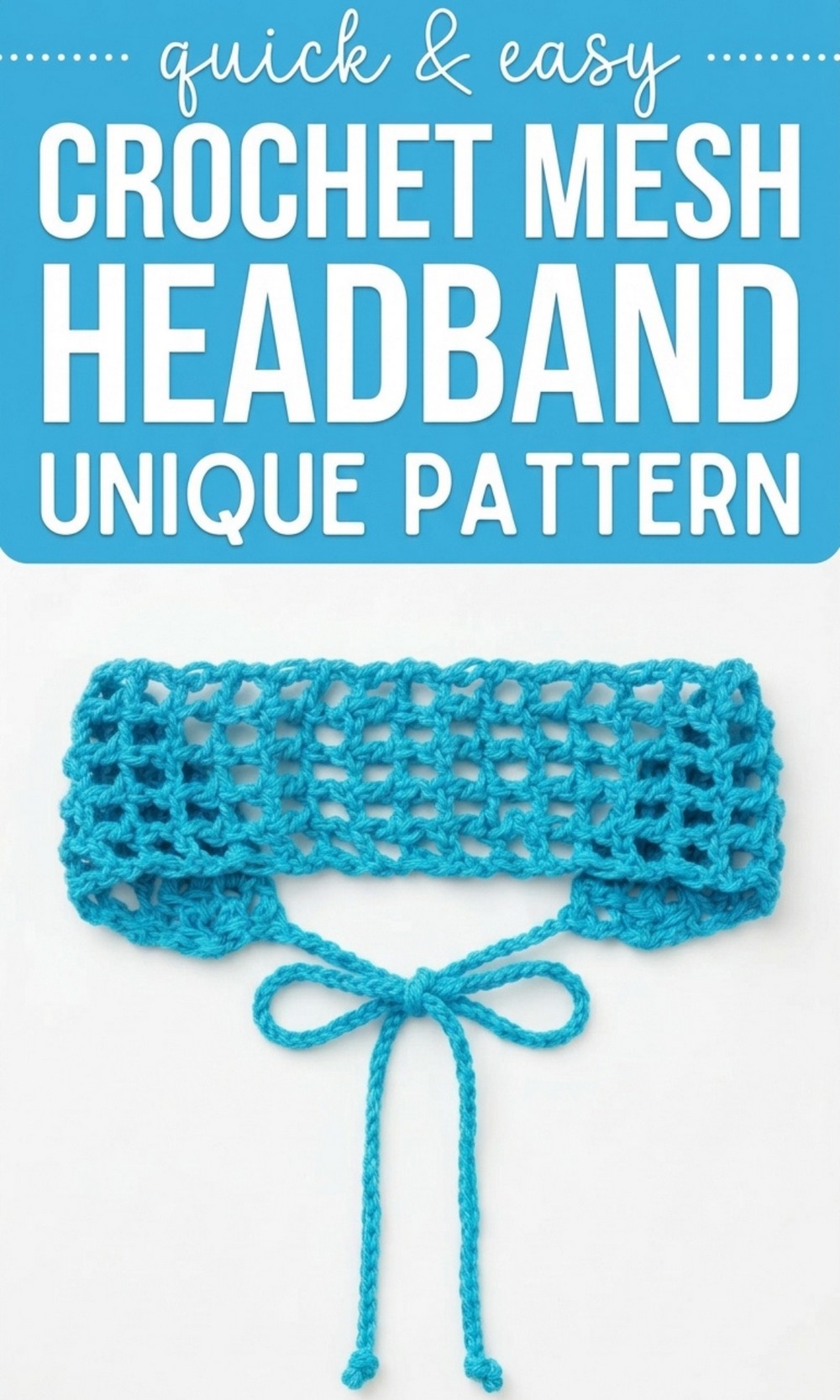 Crochet Mesh Headband Pattern