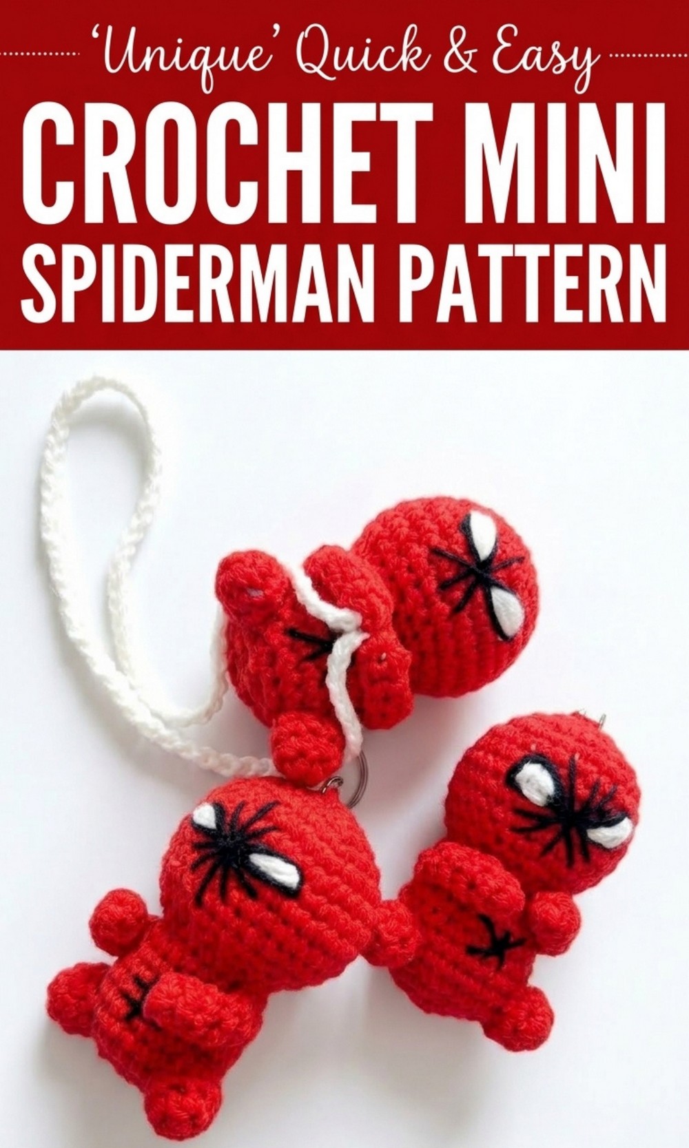 Crochet Mini Spiderman Pattern