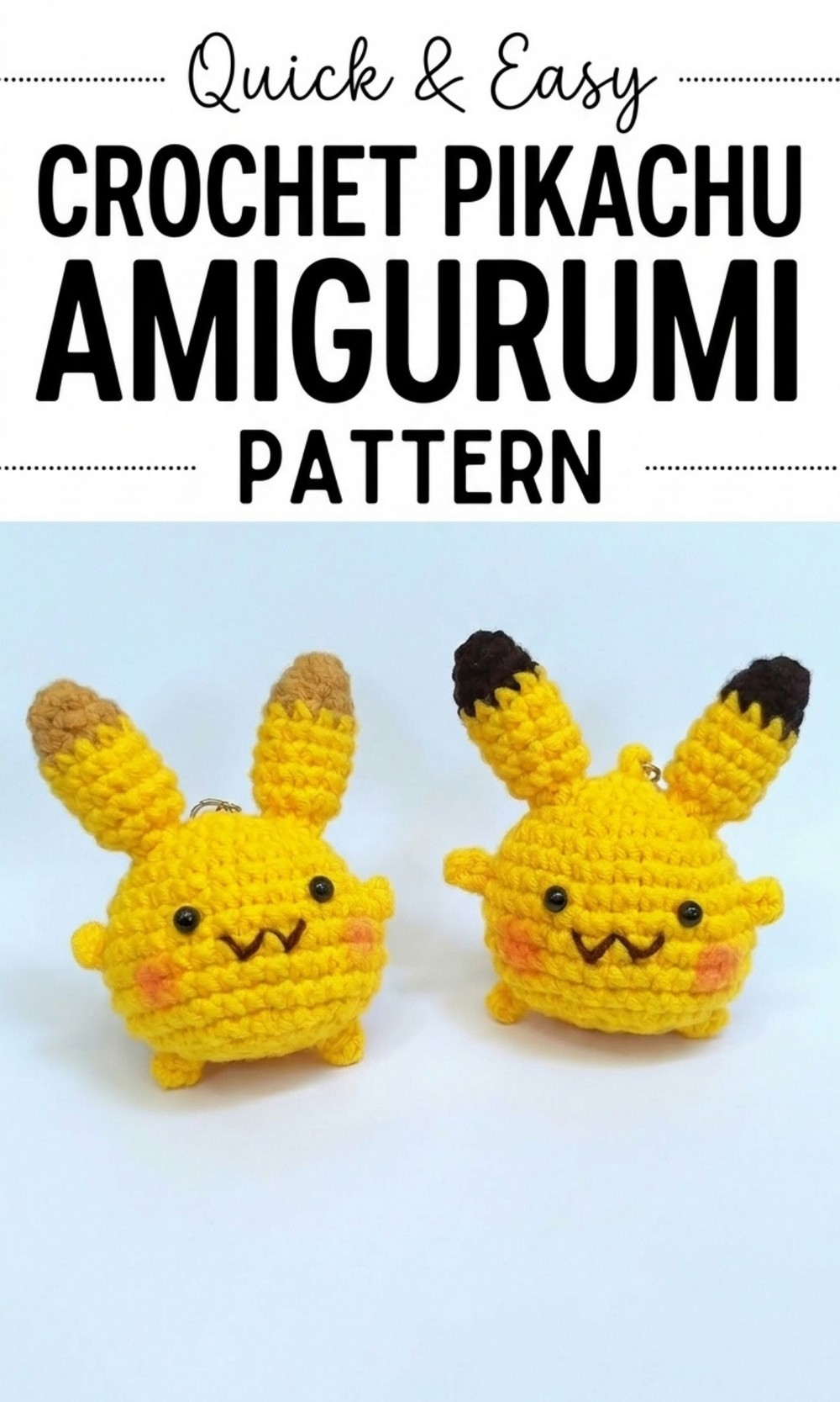 Crochet Pikachu Amigurumi Pattern
