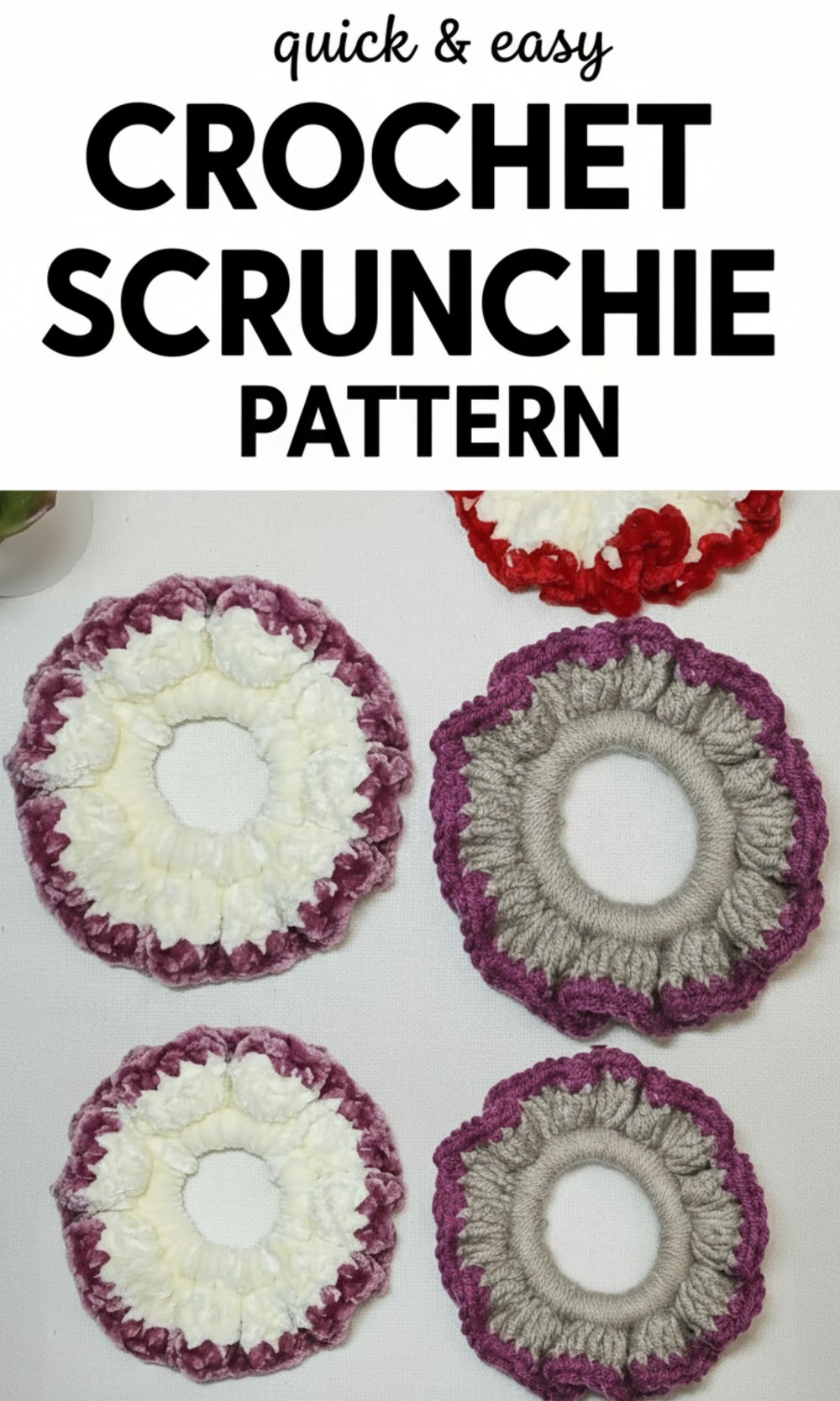 Crochet Scrunchie Pattern