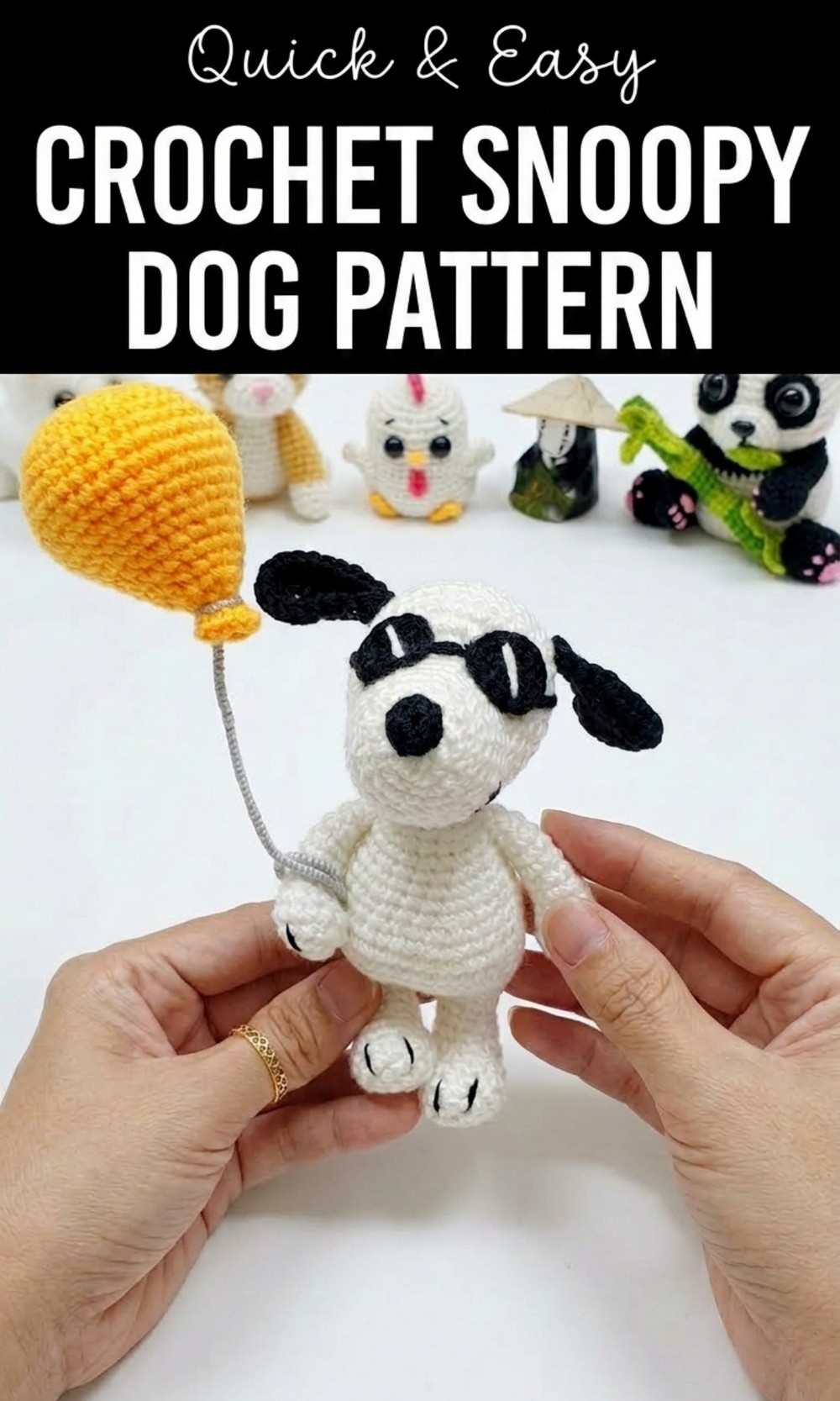 Crochet Snoopy Dog Pattern