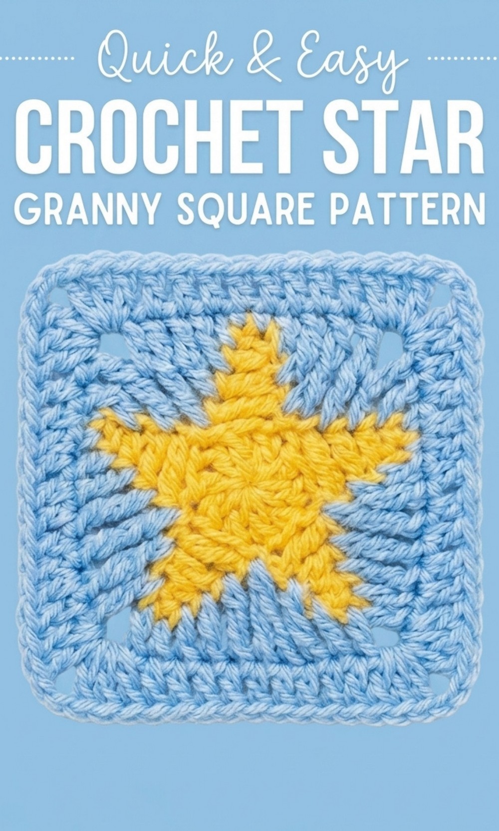 Crochet Star Granny Square Pattern