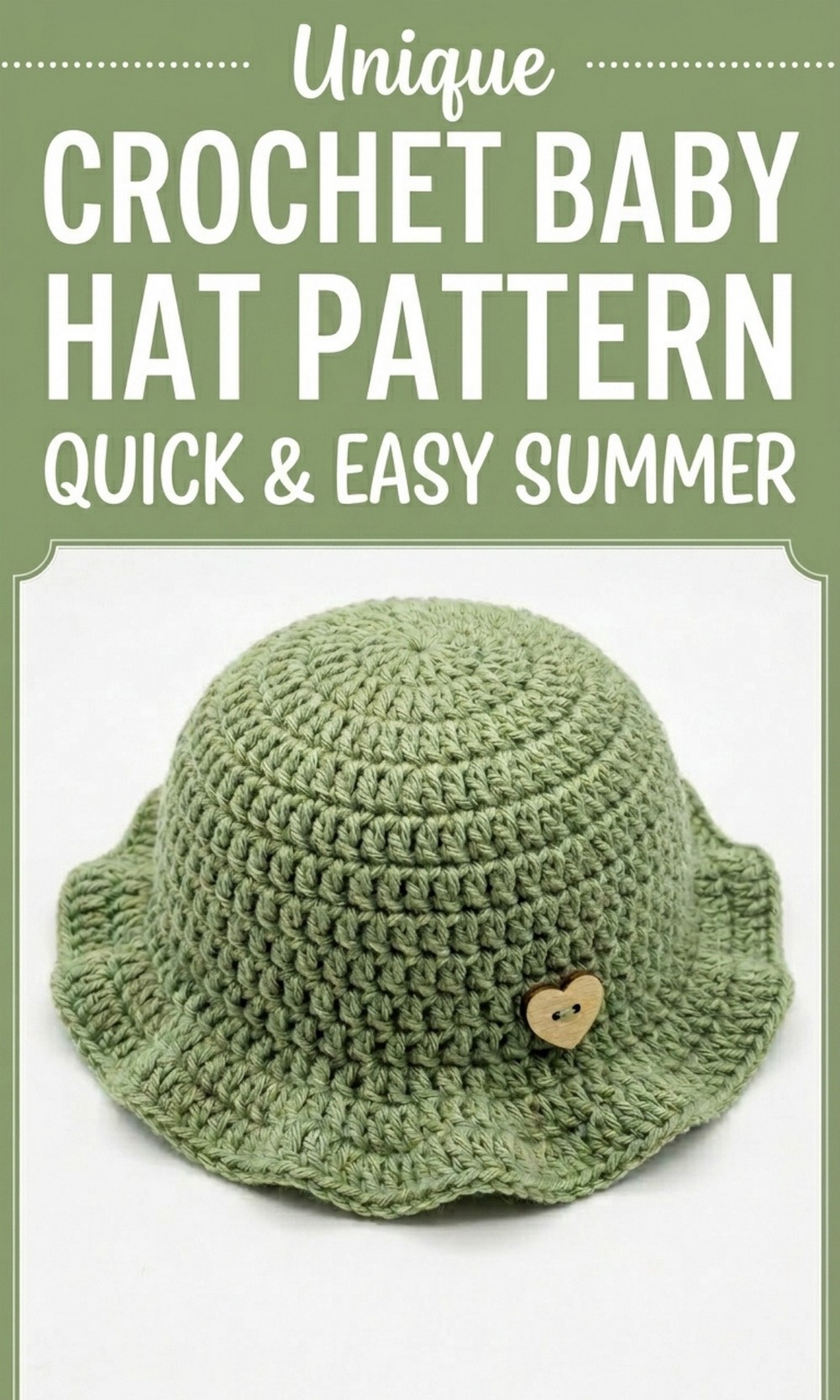 Crochet Summer Baby Hat Pattern