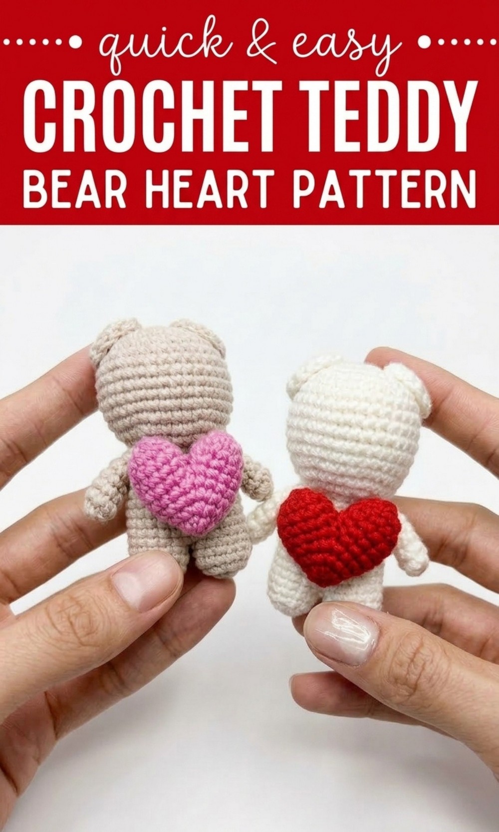 Crochet Teddy Bear Heart Pattern