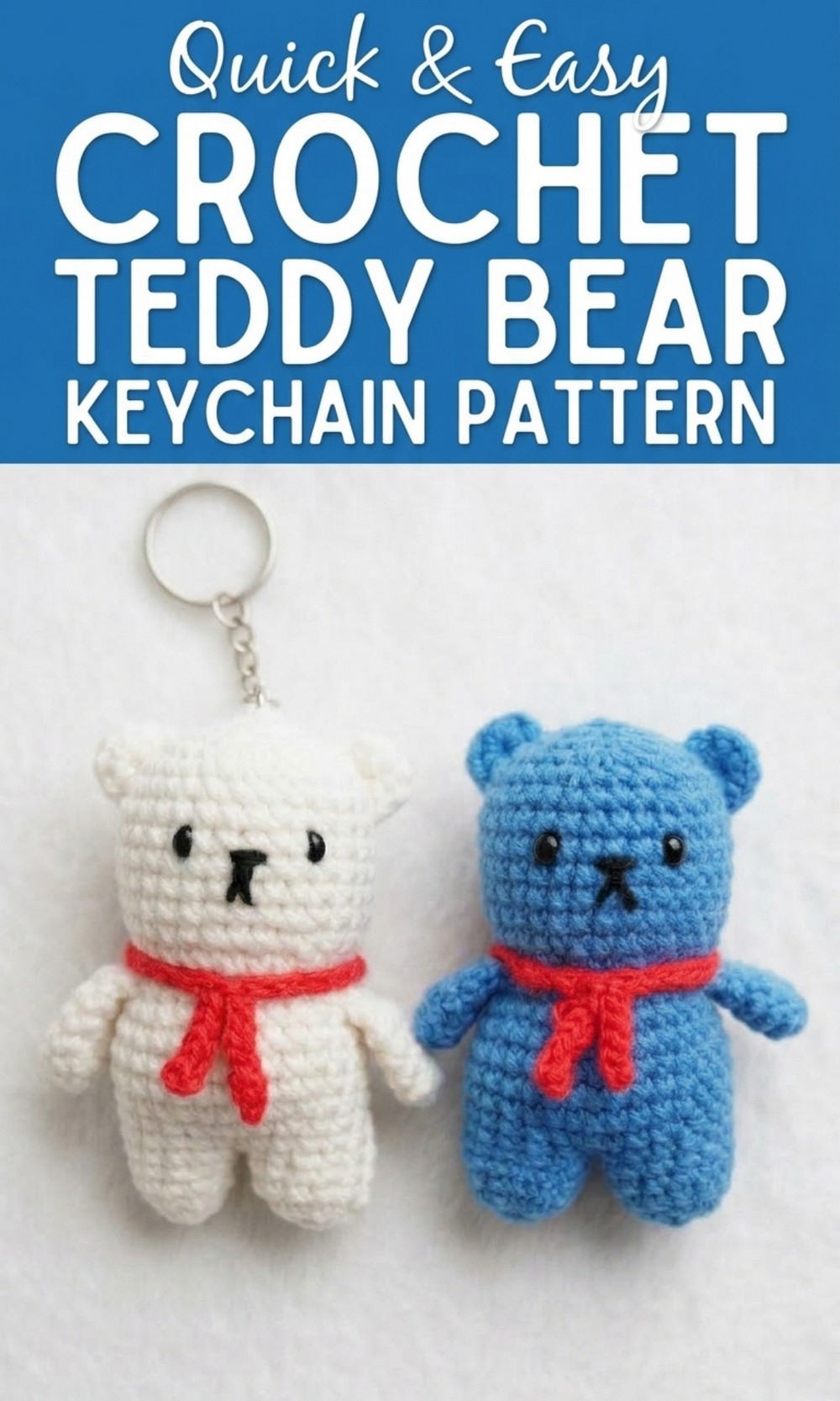 Crochet Teddy Bear Keychain Pattern