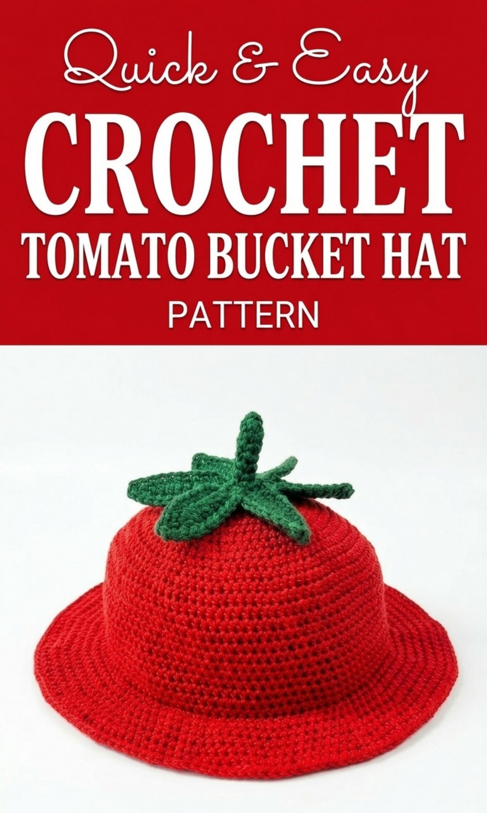 Crochet Tomato Bucket Hat Pattern