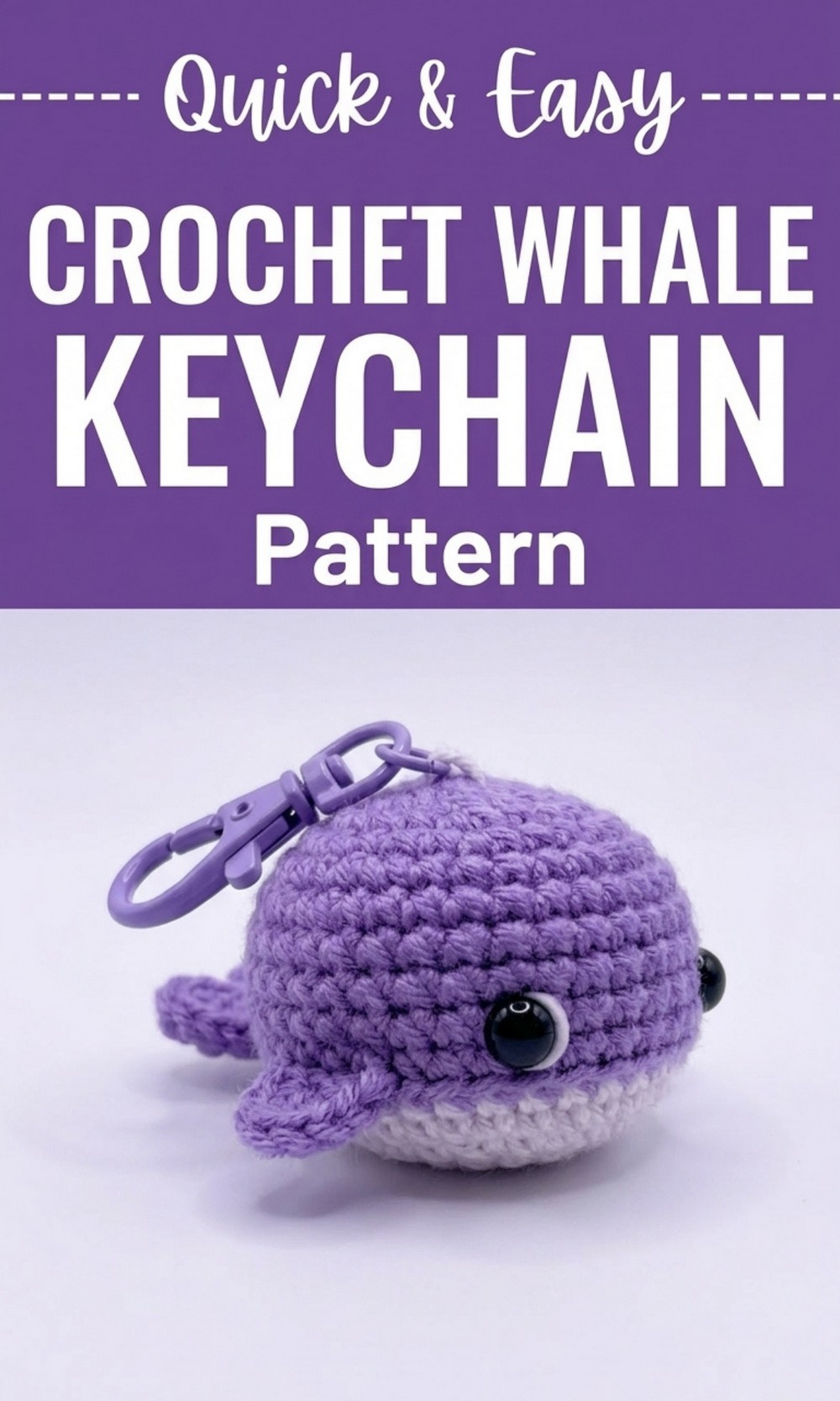 Crochet Whale Keychain Pattern
