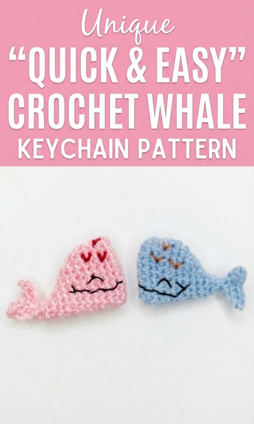 Crochet Whale Keychain Pattern