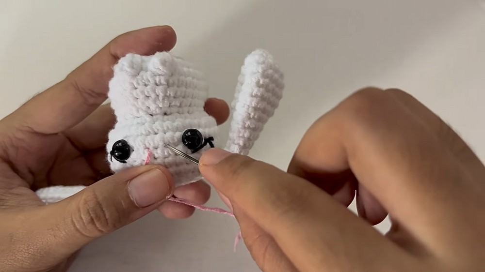Crochet Bunny With Bow Pattern