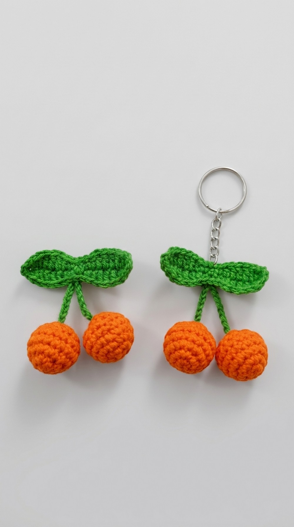 Crochet Cherry Hair Clip Pattern