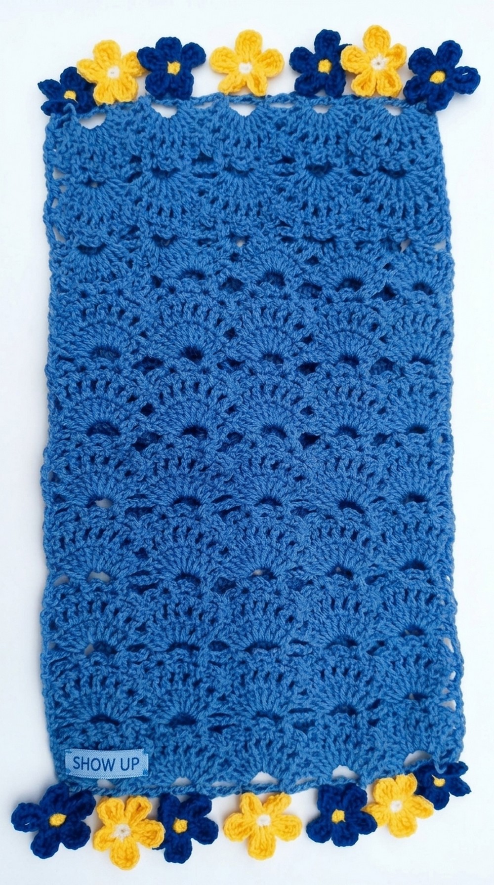 Crochet Flower Scarf Pattern
