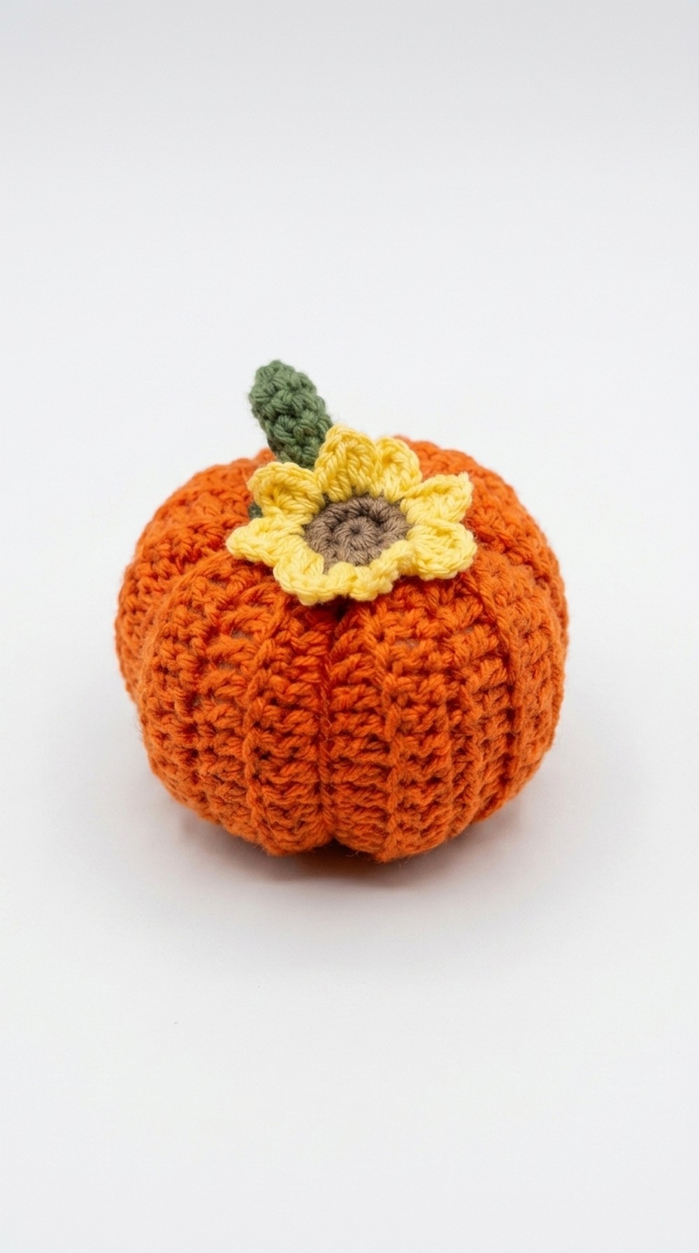 Crochet Pumpkin With Sunflower Pattern