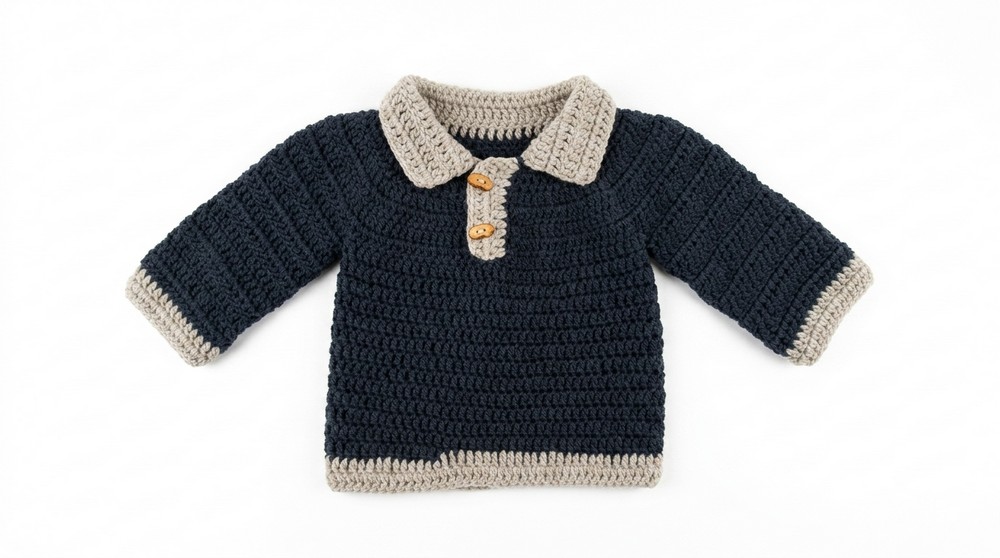 Crochet Baby Pullover Sweater Pattern