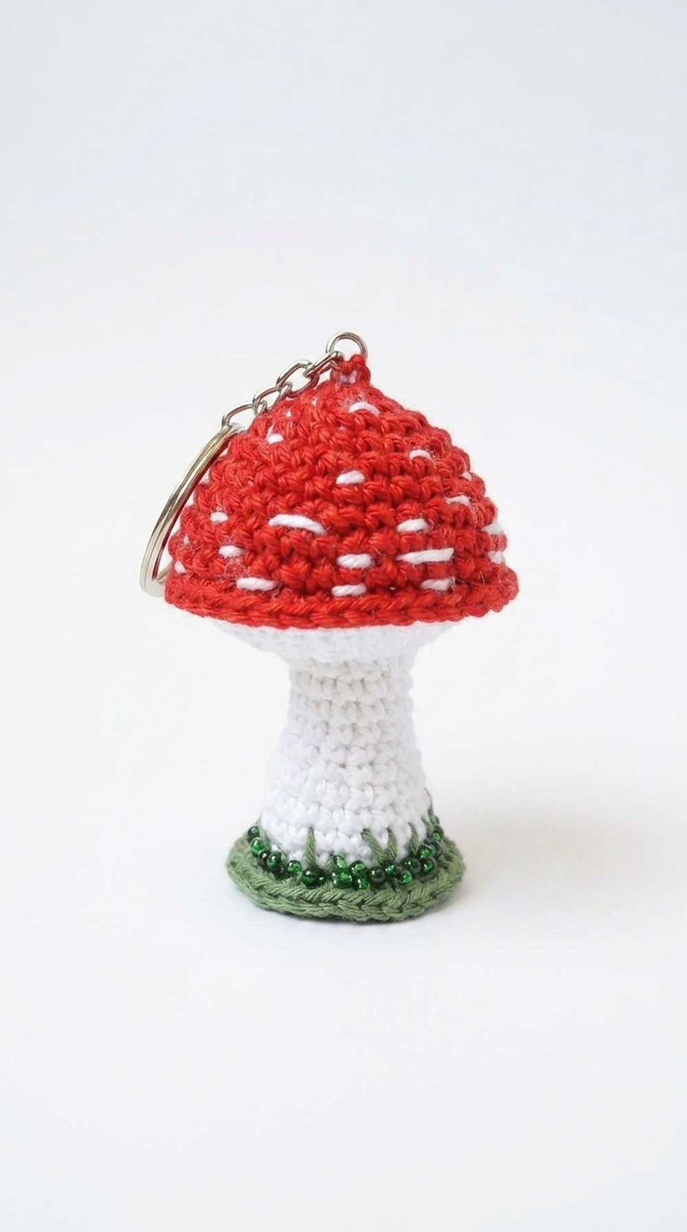 Crochet Mushroom Keychain Pattern