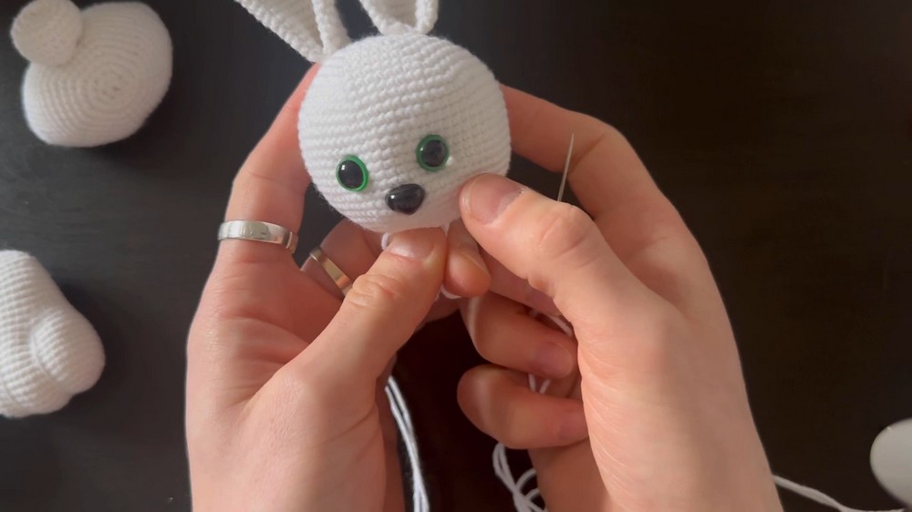 Crochet Rainbow Bunny Hop Wreath Pattern