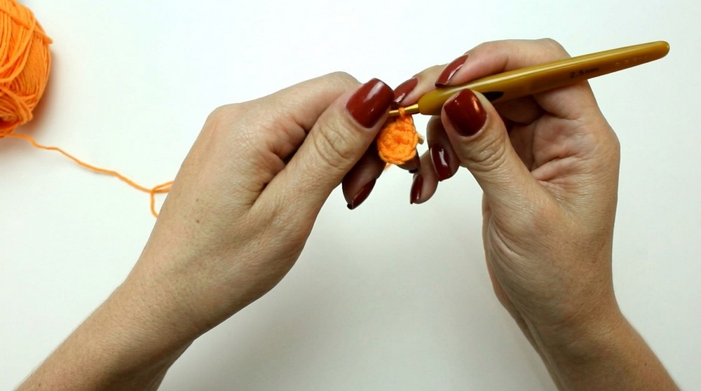 Crochet Pumpkin Keychain Pattern