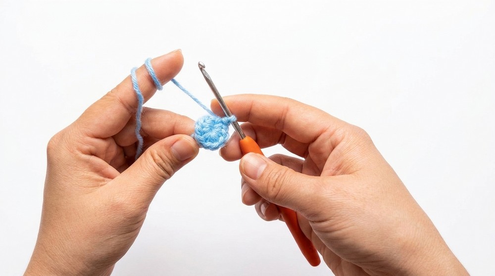 Crochet Tulip Hair Tie Pattern