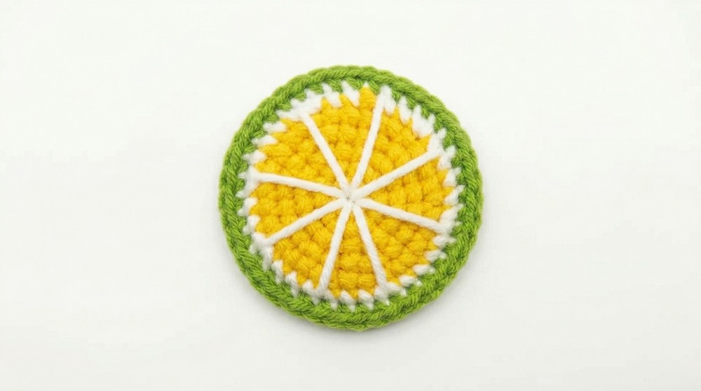 Crochet Lime Keychain Pattern