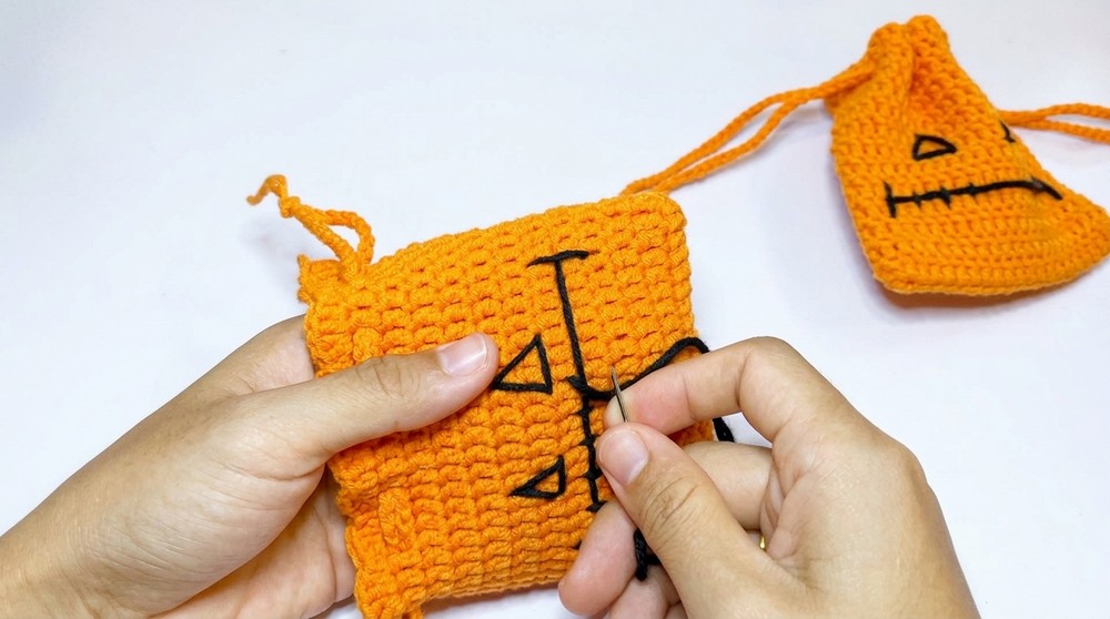 Crochet Halloween Pouch Bag Pattern