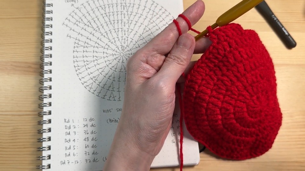 Crochet Strawberry Bucket Hat Pattern
