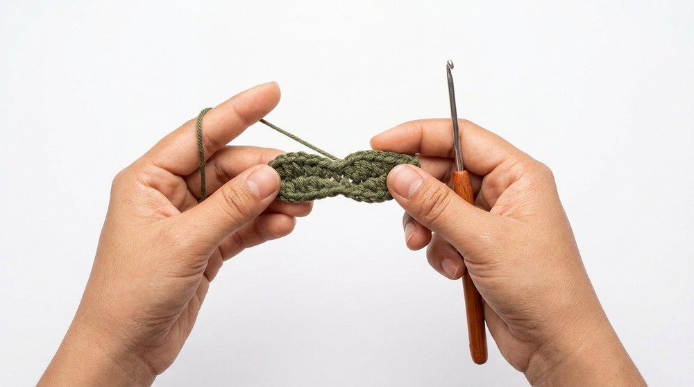 Crochet Tulip Hair Tie Pattern