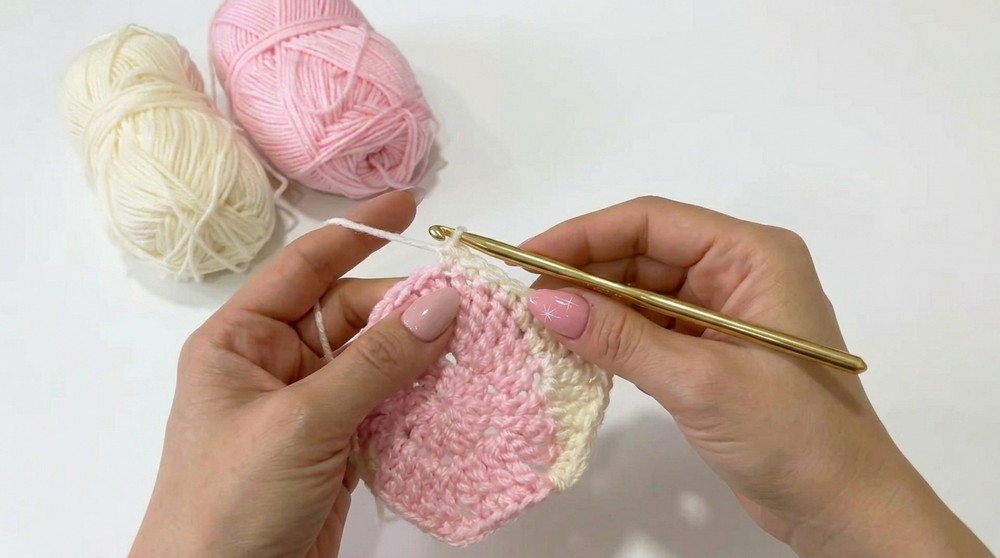Crochet Granny Square Heart Pattern
