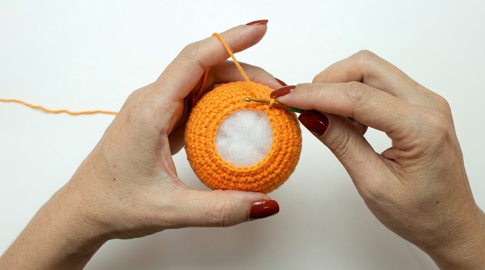 Crochet Pumpkin Keychain Pattern