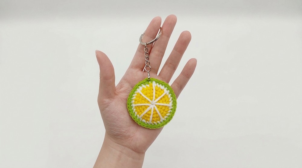 Crochet Lime Keychain Pattern