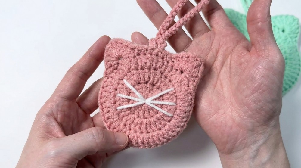 Crochet Cat Mini Pouch Pattern