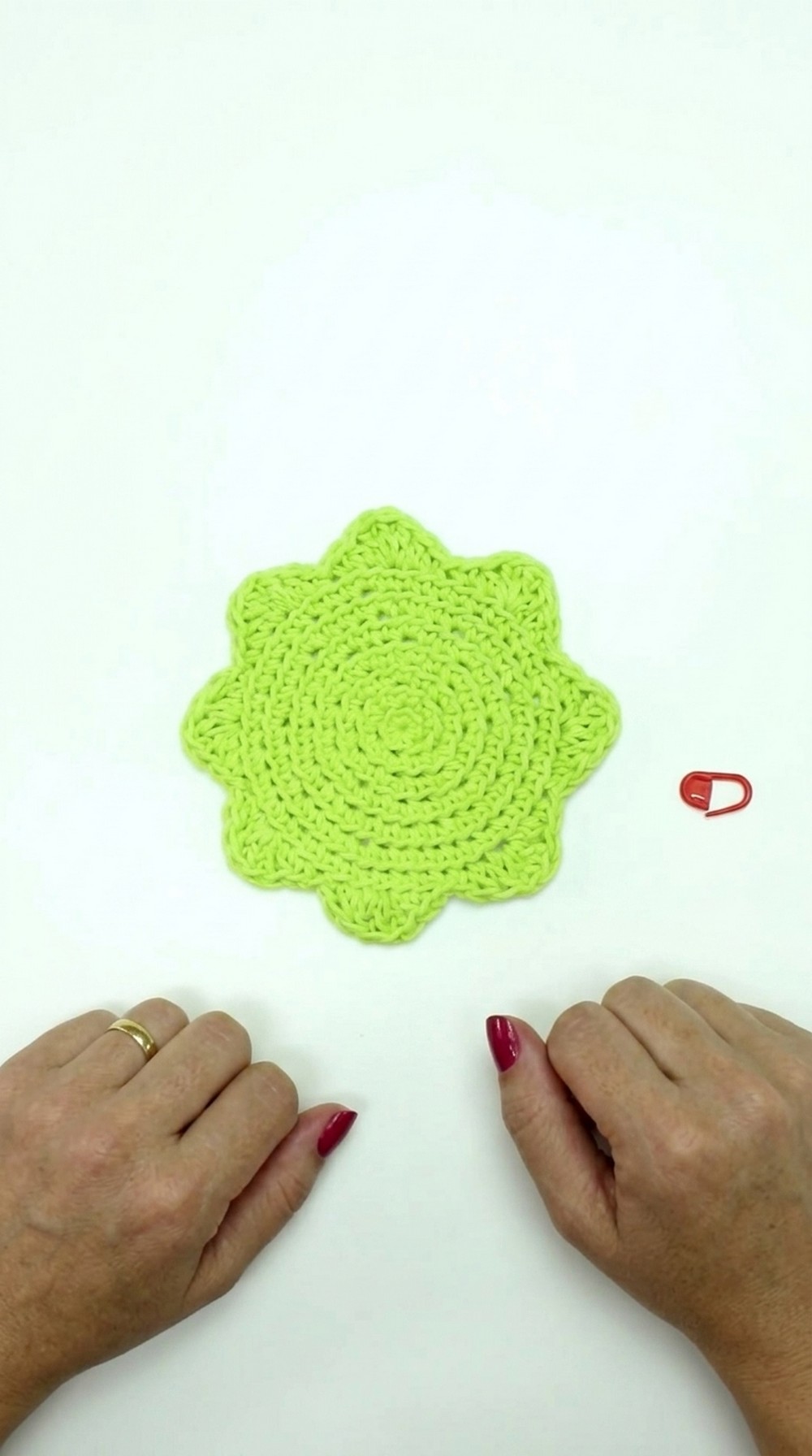 Crochet Flower Coaster Pattern
