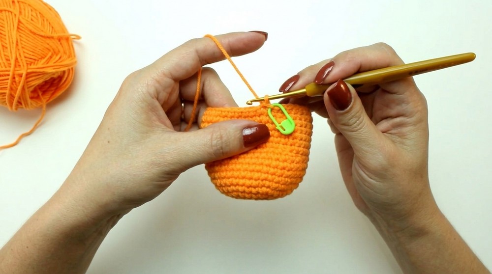 Crochet Pumpkin Keychain Pattern