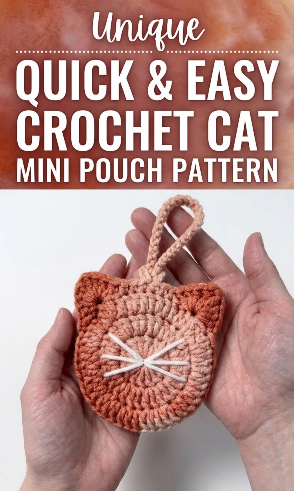 Crochet Cat Mini Pouch Pattern
