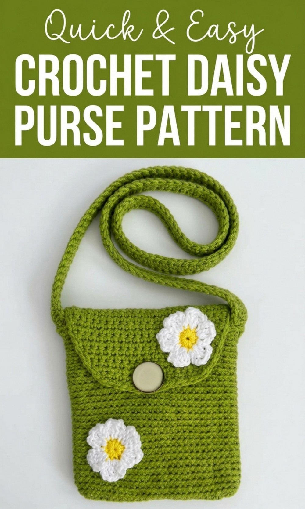 Crochet Daisy Purse Pattern