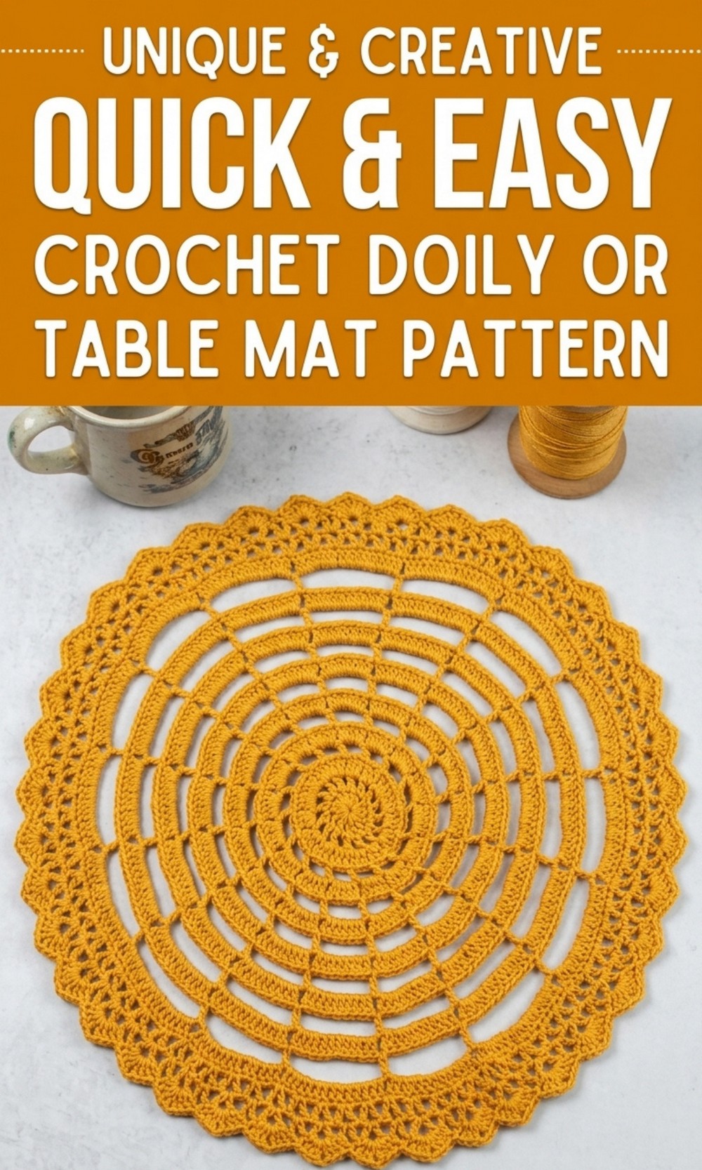 Crochet Doily Or Table Mat Pattern