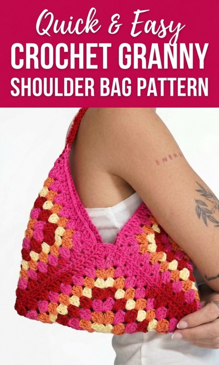 Free Crochet Granny Shoulder Bag Pattern for Summer Adventures - Yours ...