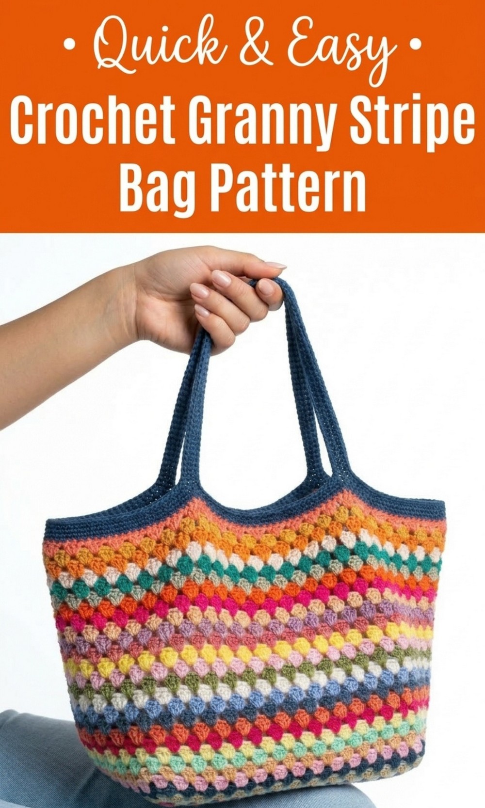 Crochet Granny Stripe Bag Pattern