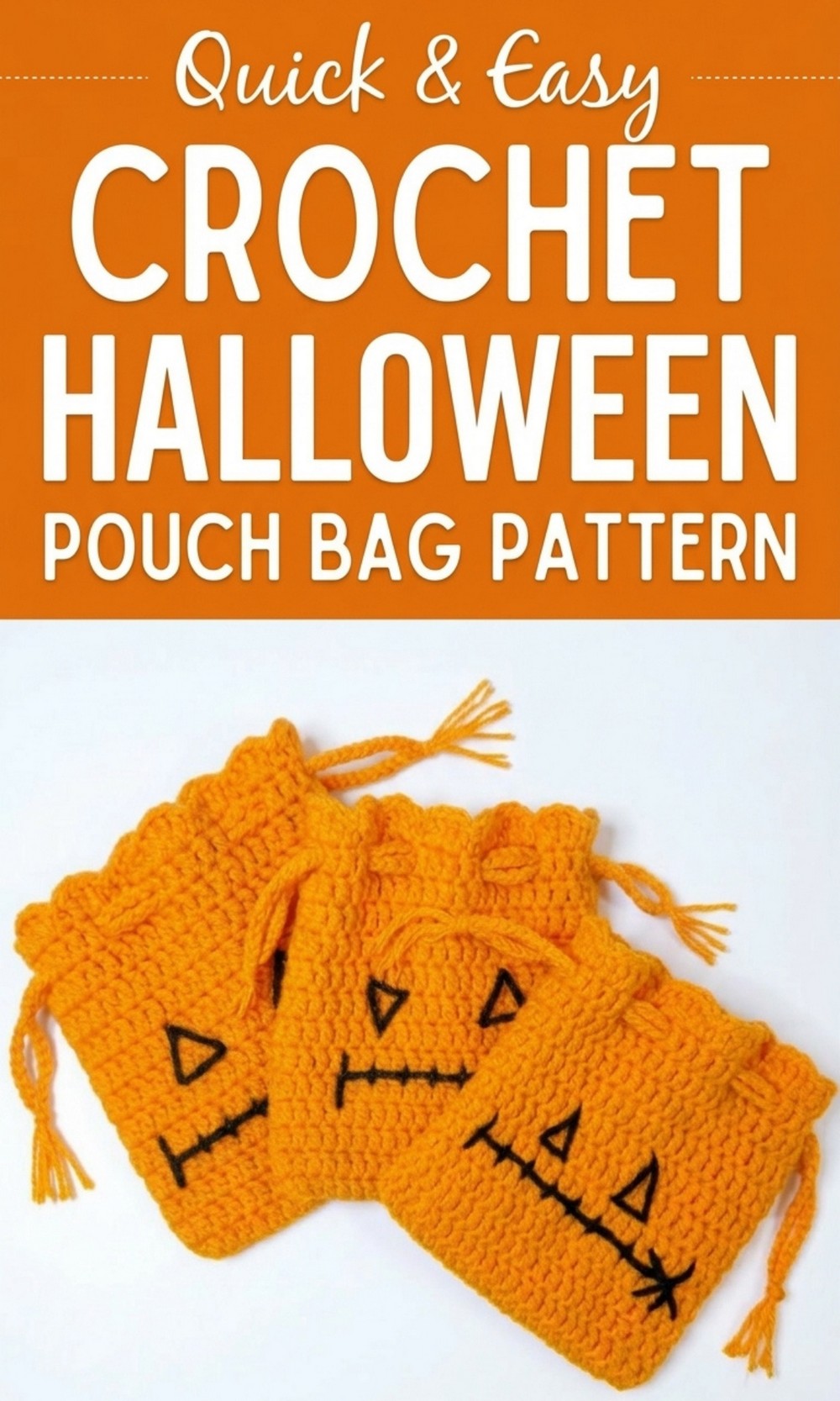 Crochet Halloween Pouch Bag Pattern
