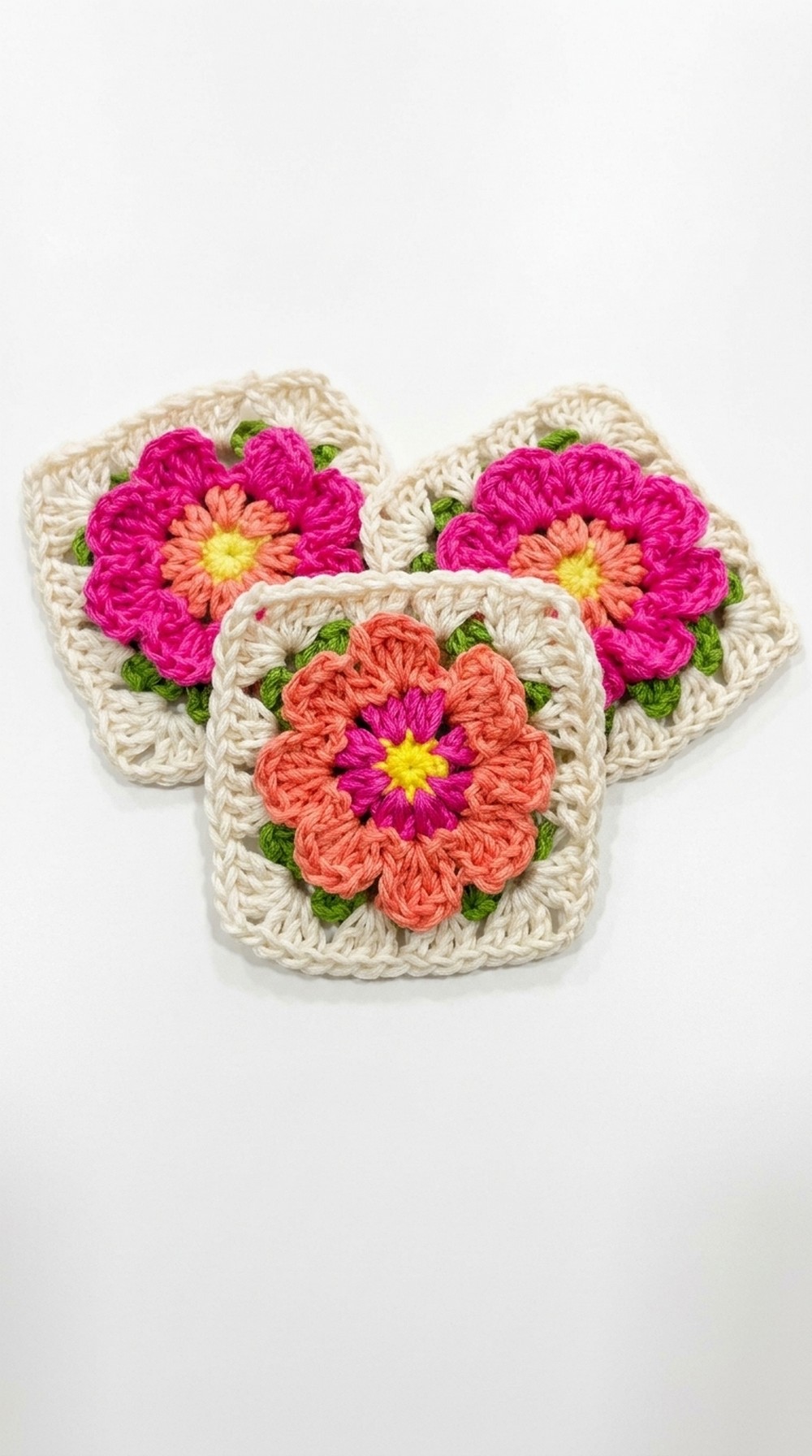 Crochet Granny Square Flower Pattern