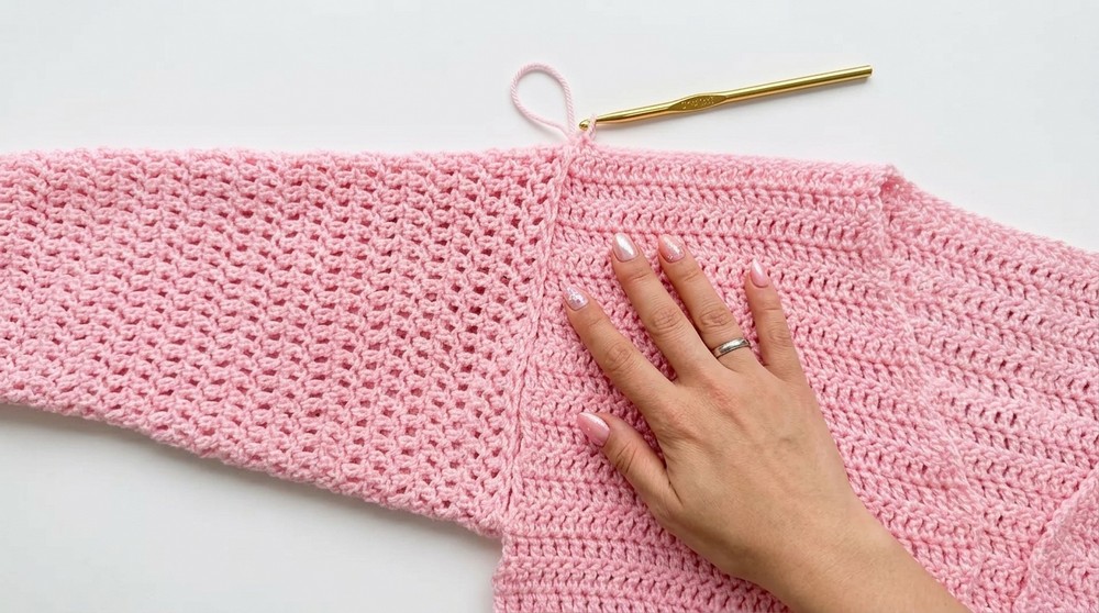 Crochet Granny Heart Cardigan Pattern