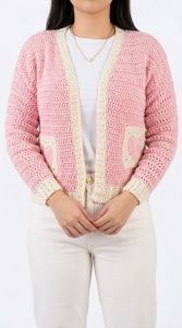 Crochet Granny Heart Cardigan Pattern