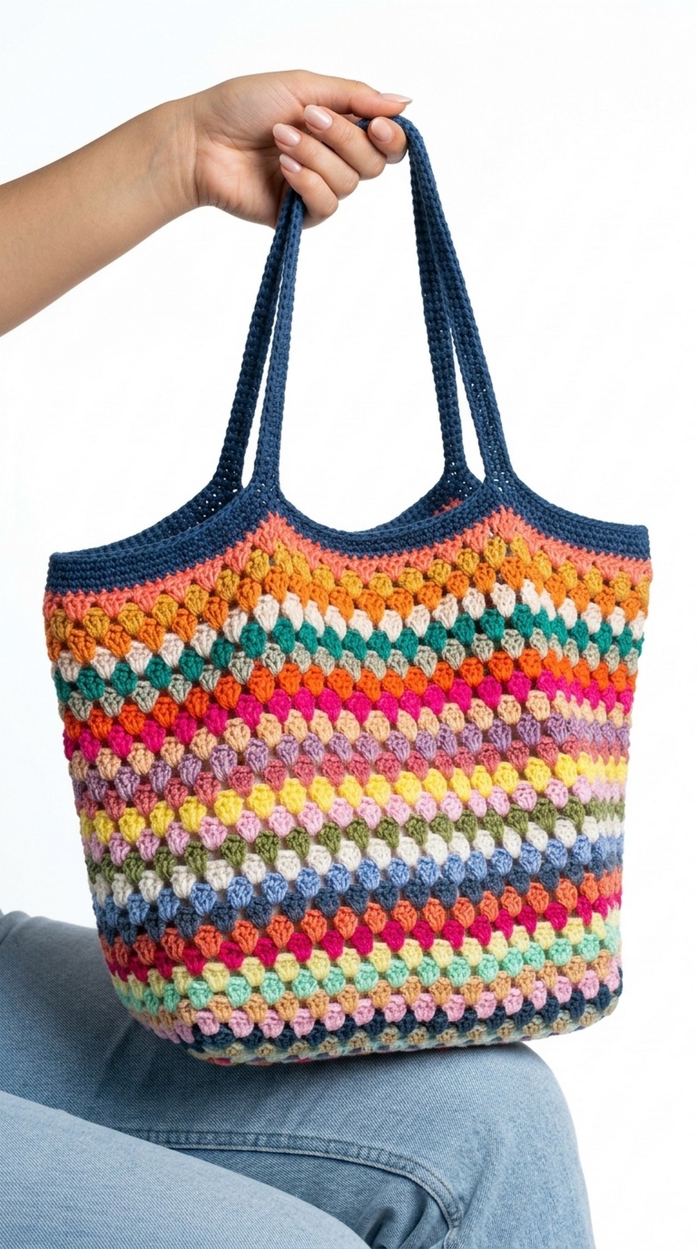 Crochet Granny Stripe Bag Pattern