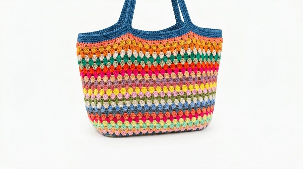 Crochet Granny Stripe Bag Pattern