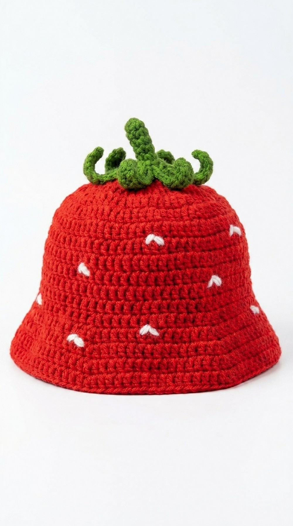 Crochet Strawberry Bucket Hat Pattern