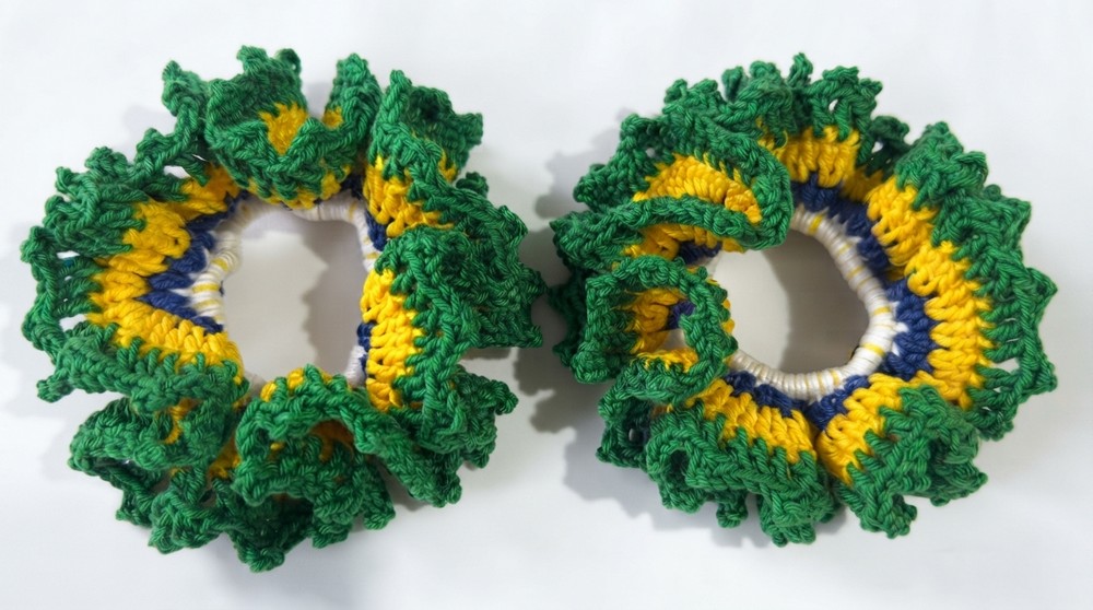 Brazilian Crochet Hair Scrunchie Pattern 6