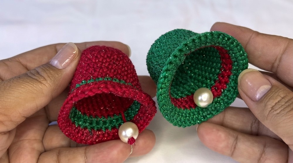 Crochet Bell Christmas Ornament Pattern 5